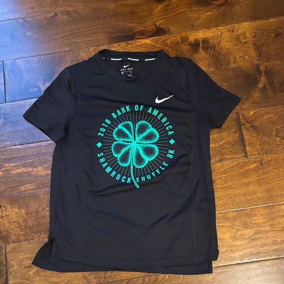 Nike Tops - Nike Kids Black and Teal Graphic Tee